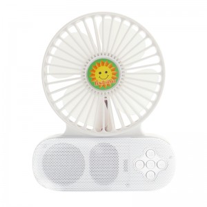 Mini ventilador recarregável, minifuncional mini ventilador, alto-falante Bluetooth com ventilador